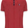 Polo rayé vintage classique BB1 Garnet