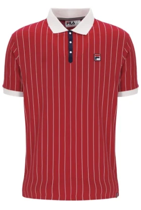 Polo rayé vintage classique BB1 Garnet
