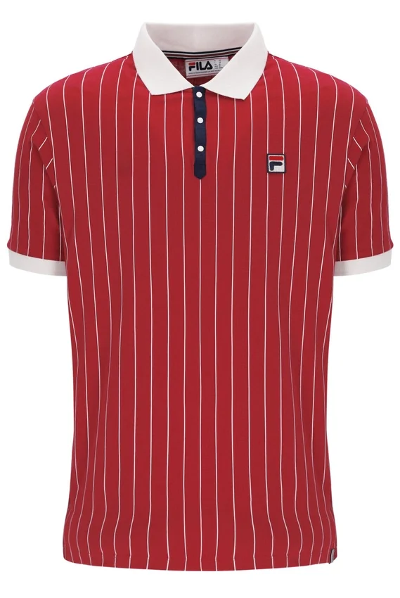 Polo rayé vintage classique BB1 Garnet