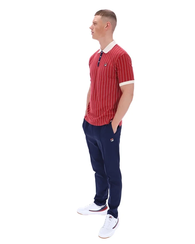 Polo rayé vintage classique BB1 Garnet