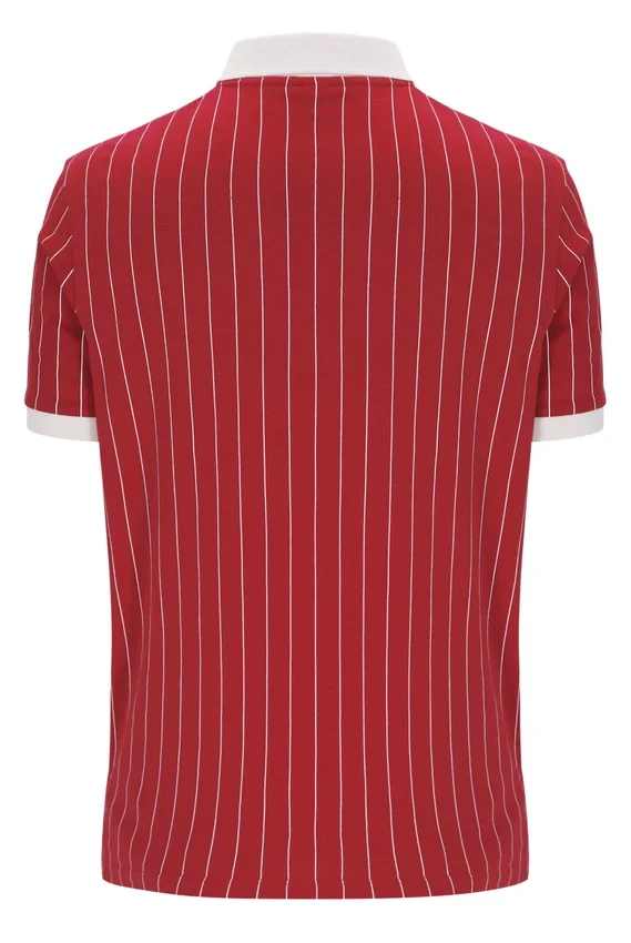 Polo rayé vintage classique BB1 Garnet