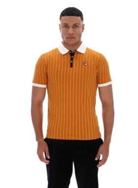 Polo rayé vintage classique BB1 « Pumpkin Spice »