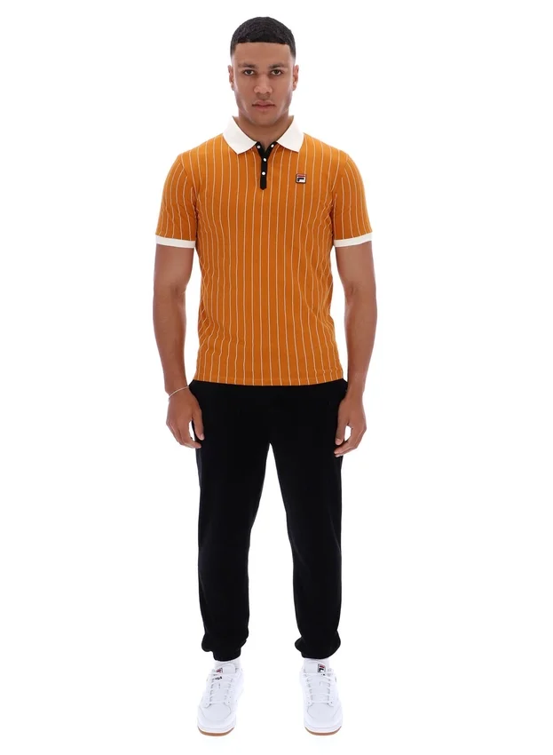 Polo rayé vintage classique BB1 « Pumpkin Spice »