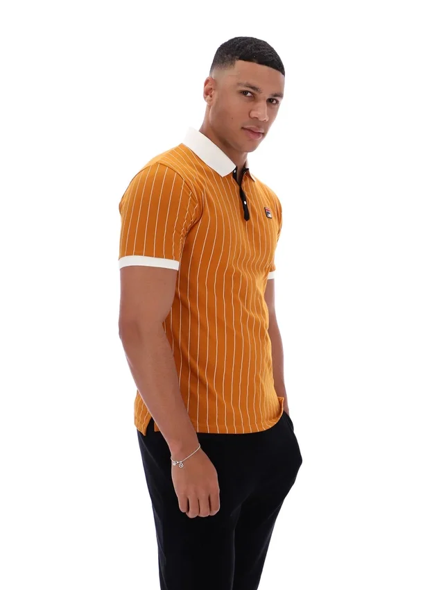 Polo rayé vintage classique BB1 « Pumpkin Spice »