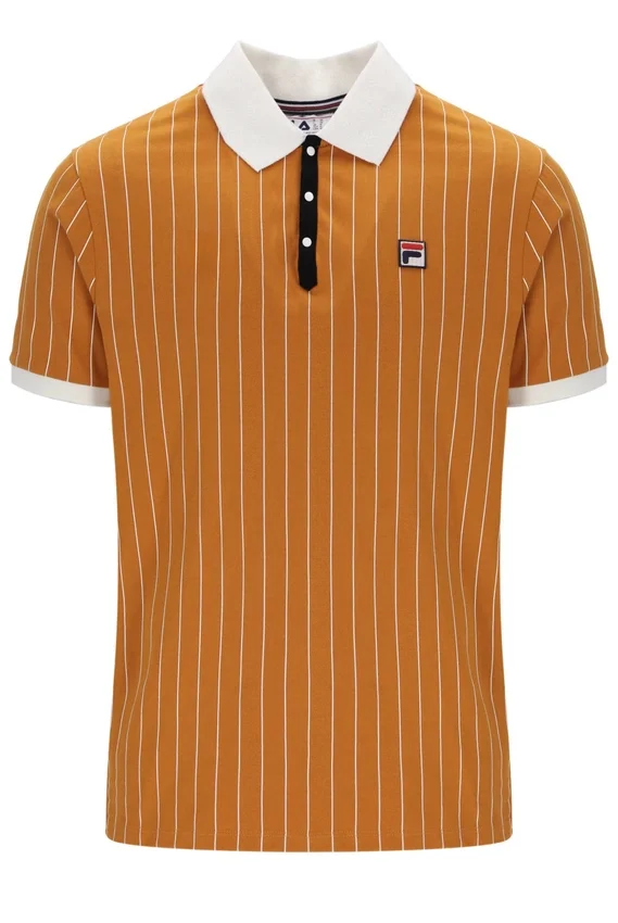 Polo rayé vintage classique BB1 « Pumpkin Spice »