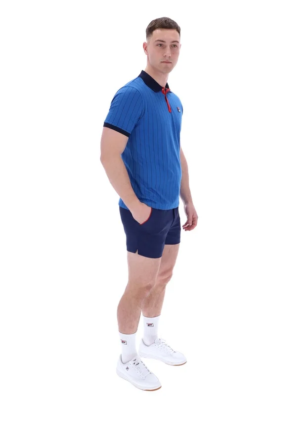 Polo rayé vintage classique BB1 « Turkish Sea »