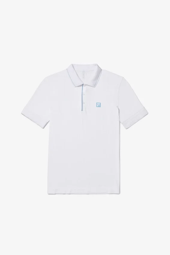 Polo sans coutures Center Court blanc