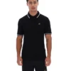 Polo Soren 2 noir avec bordures contrastées