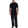 Polo Soren 2 noir avec bordures contrastées