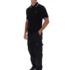 Polo Soren 2 noir avec bordures contrastées
