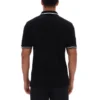 Polo Soren 2 noir avec bordures contrastées