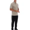 Polo Soren 2 vintage kaki avec bordures contrastées
