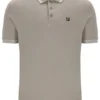 Polo Soren 2 vintage kaki avec bordures contrastées