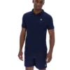 Polo texturé Tristiano bleu marine Fila