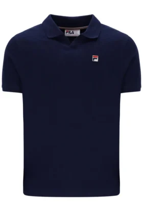 Polo texturé Tristiano bleu marine Fila
