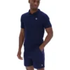 Polo texturé Tristiano bleu marine Fila