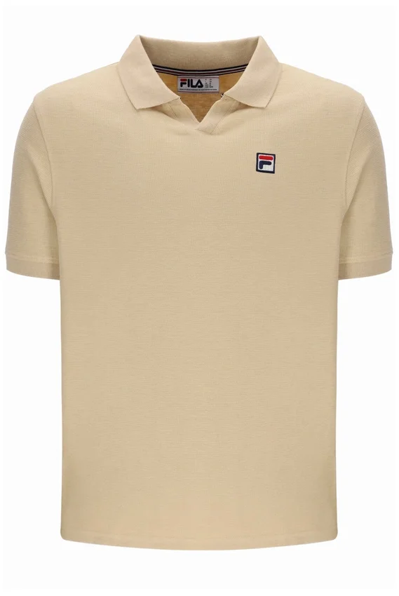 Polo Tristiano texturé beige classique