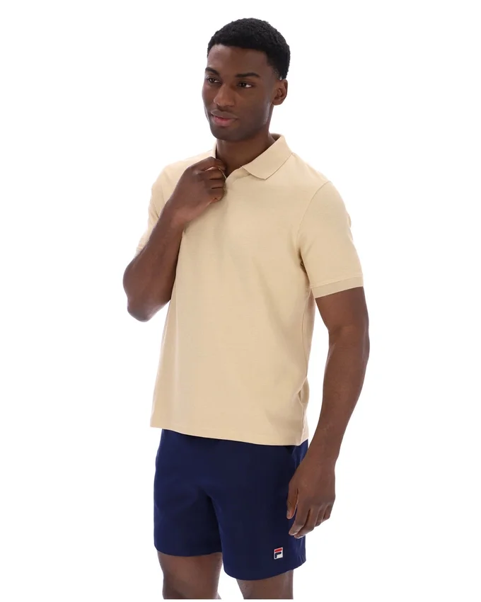 Polo Tristiano texturé beige classique