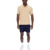 Polo Tristiano texturé beige classique