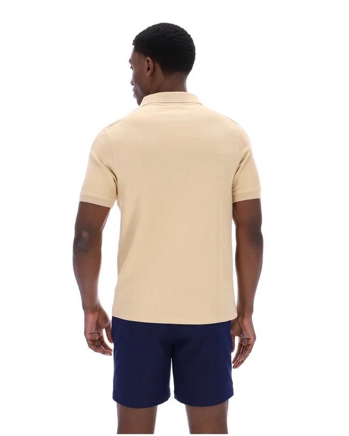 Polo Tristiano texturé beige classique