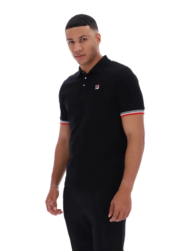 Polo Zev noir à poignets