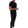 Polo Zev noir à poignets