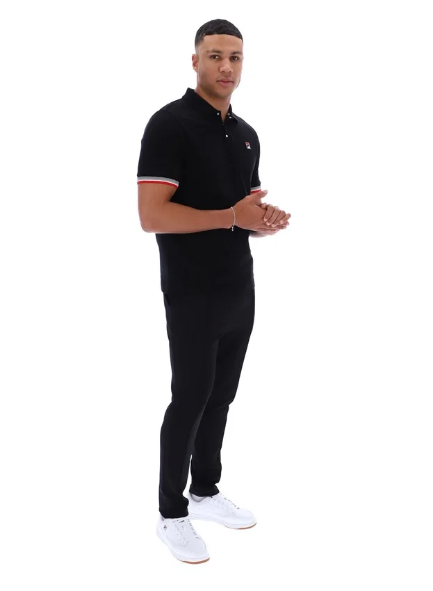 Polo Zev noir à poignets