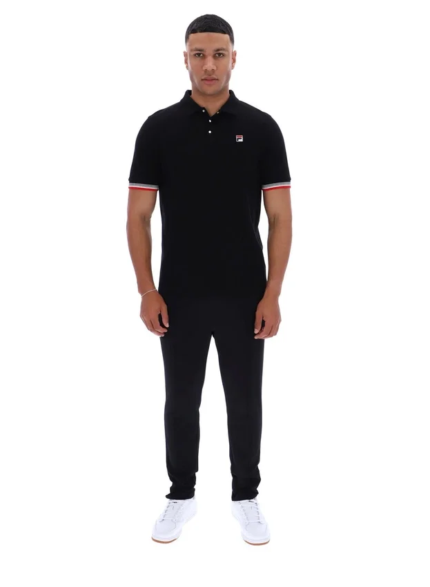 Polo Zev noir à poignets