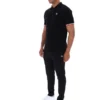 Polo Zev noir à poignets