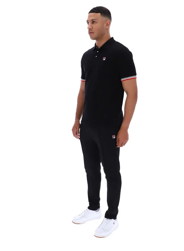 Polo Zev noir à poignets