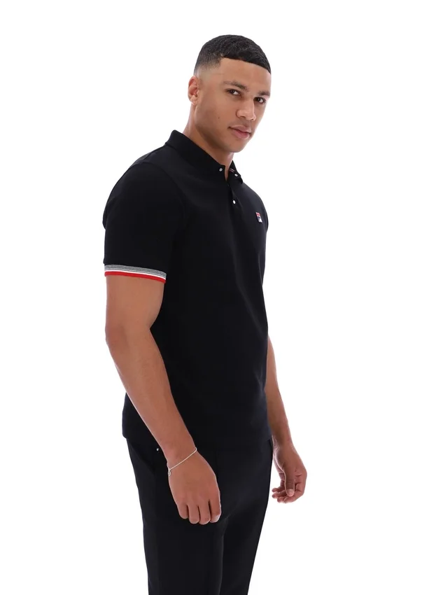 Polo Zev noir à poignets