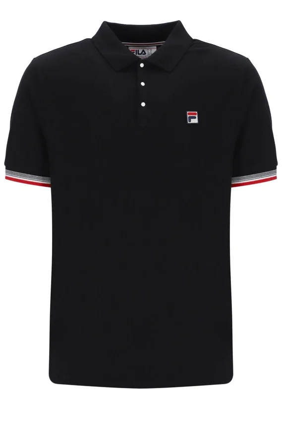 Polo Zev noir à poignets