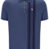 Polo zippé Dario Vintage Indigo