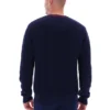 Pull à col rond Fila Kallum bleu marine à texture gaufrée