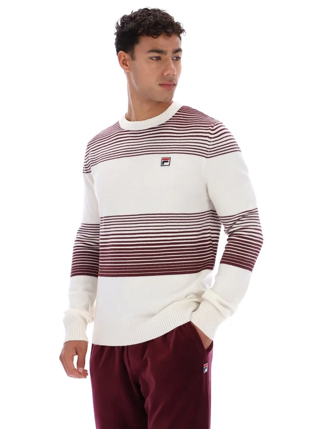 Pull à col rond rayé Gardenia Connor