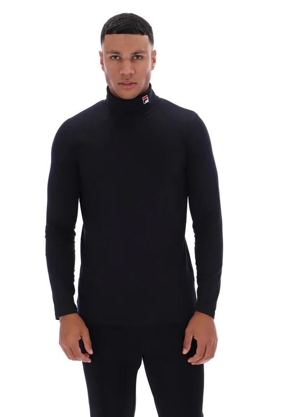 Pull à col roulé classique 19th noir