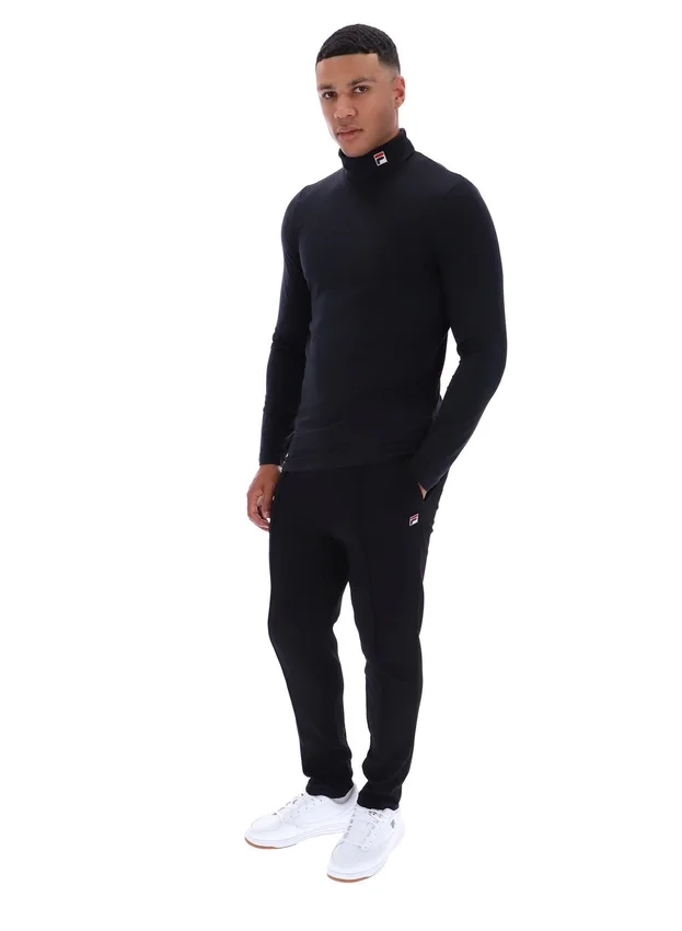 Pull à col roulé classique 19th noir