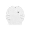 Pull de sport à col rond pour homme Fila x Pepe Shimada, imprimé cartoon, blanc