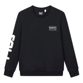 Pull de sport à imprimé logo « Black White »