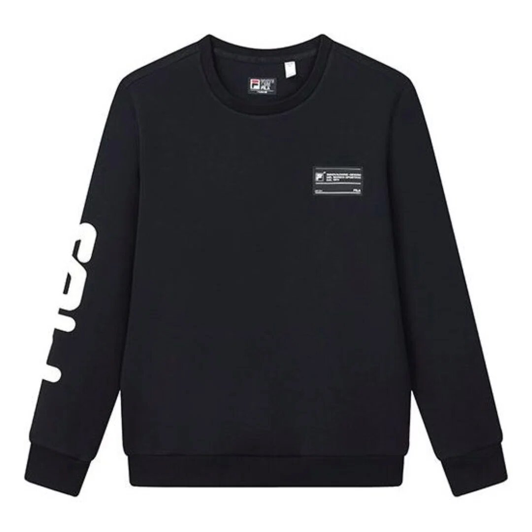 Pull de sport à imprimé logo « Black White »