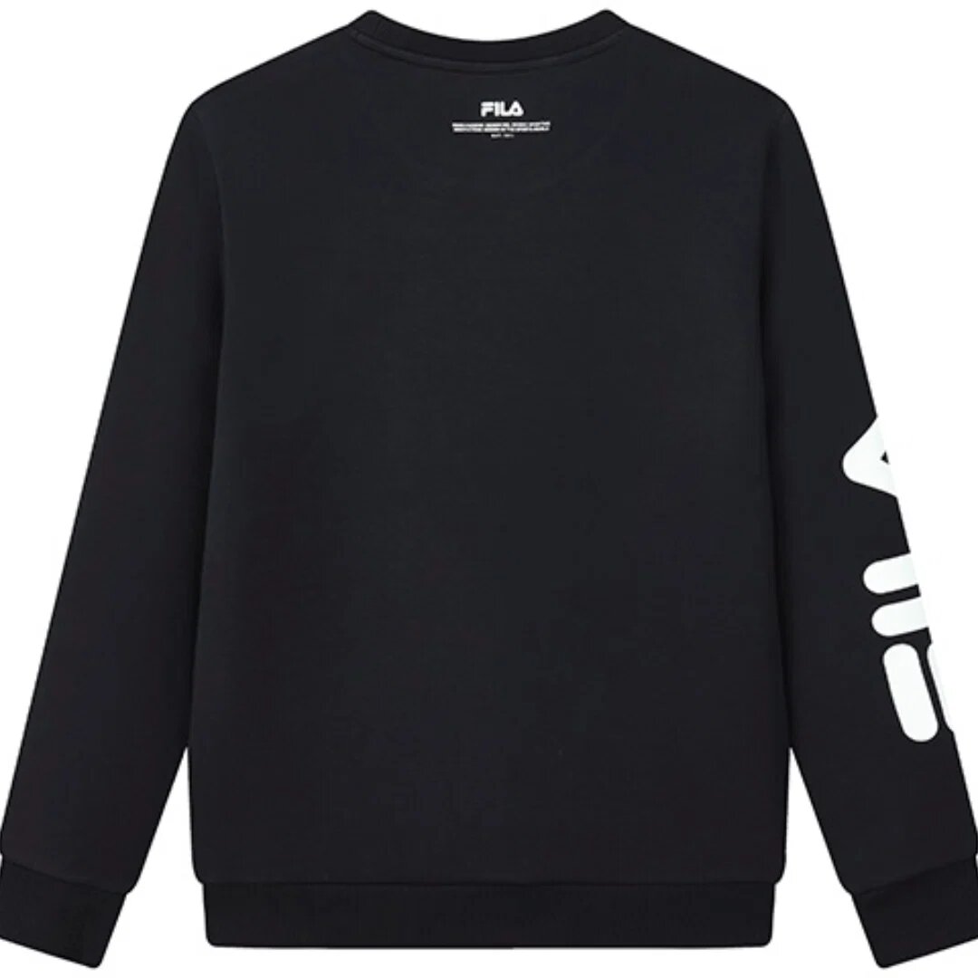 Pull de sport à imprimé logo « Black White »