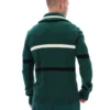 Pull à demi-zip en maille Camilo « Rain Forest »