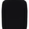 Pull en maille texturée Stevie noir à col cheminée et fermeture à glissière 1/4