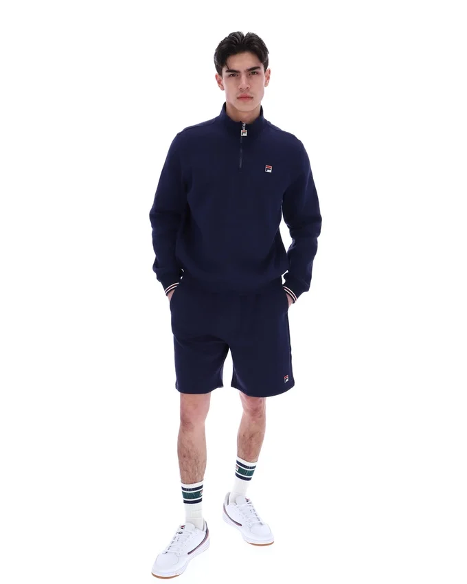 Pull Fila Navy Ramy F-Box à fermeture éclair 1/4