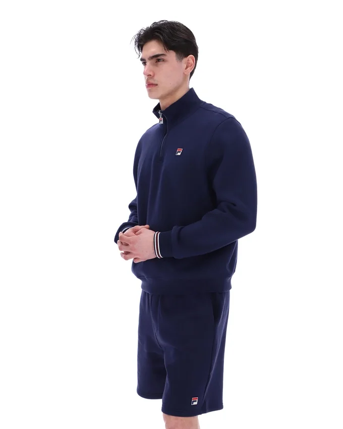 Pull Fila Navy Ramy F-Box à fermeture éclair 1/4