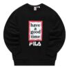 Pull Fila x Have a good time « Noir Blanc Rouge »