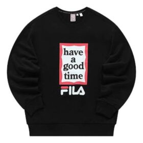 Pull Fila x Have a good time « Noir Blanc Rouge »