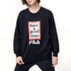 Pull Fila x Have a good time « Noir Blanc Rouge »
