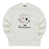Pull graphique de sport « Blanc Noir »