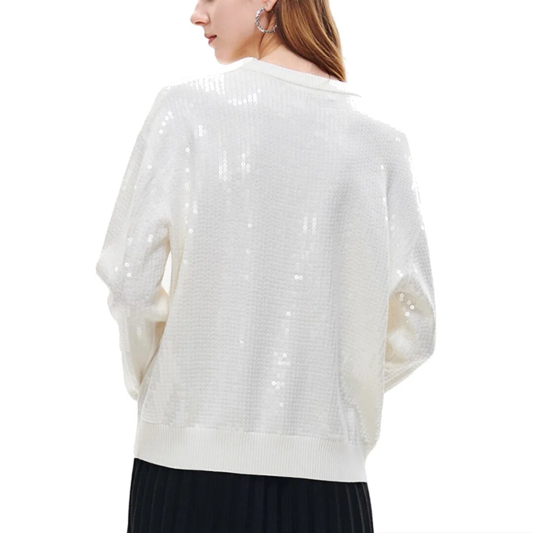 Pull graphique de sport « Blanc Noir »